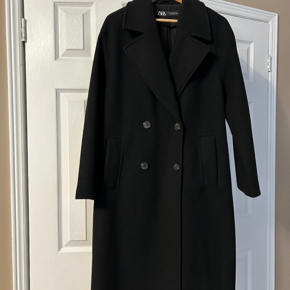 Versatile Black Dressy Coat – Mid-Calf Length, Barely Worn - Picture 1 of 5